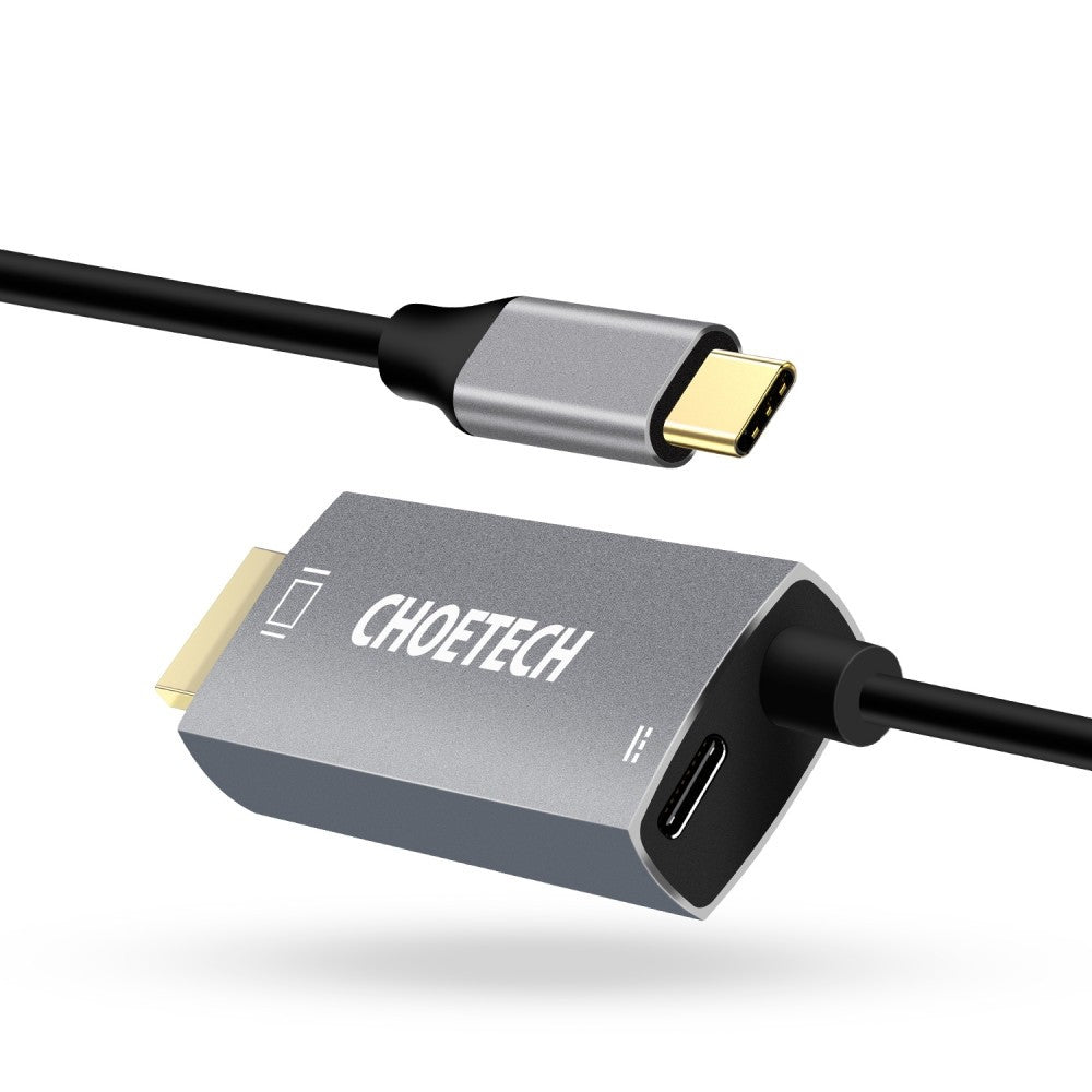 Choetech USB Type-C to HDMI 4K 60Hz Unidirectional Cable + PD100W Power Delivery 1.8M