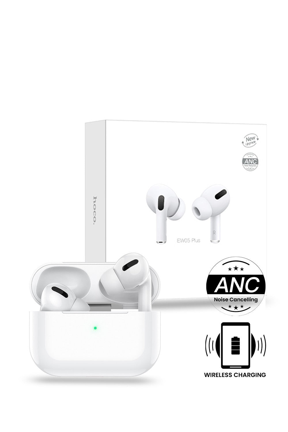 Hoco Active Noise Cancelling Bluetooth Wireless Earphones Wireless Charging EW05 Plus