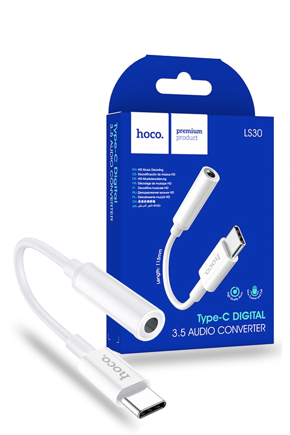 Hoco USB-C Type-C to 3.5mm AUX Audio Adapter LS30