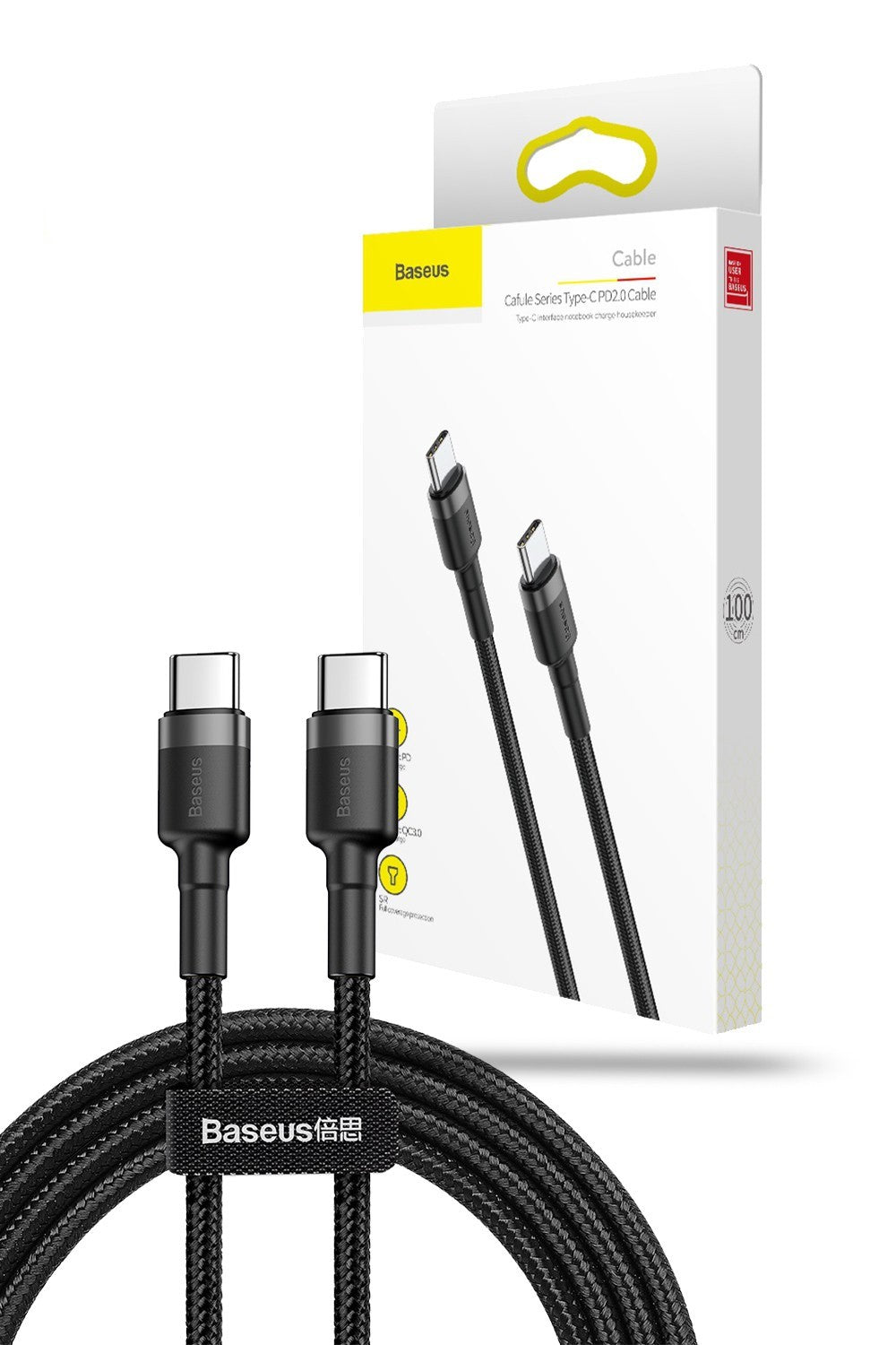 Baseus USB-C to USB-C Male PD Charging Cafule Tough Cable