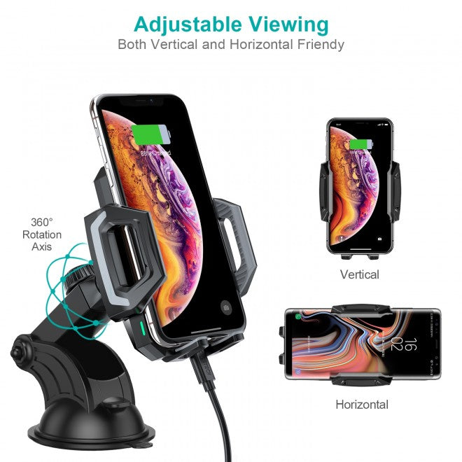 Choetech 10W Qi Wireless Car Charger Mount Phone Holder