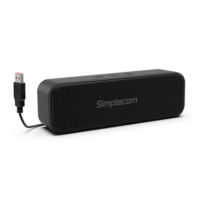 Simplecom USB Stereo Soundbar Speaker with Volume Control