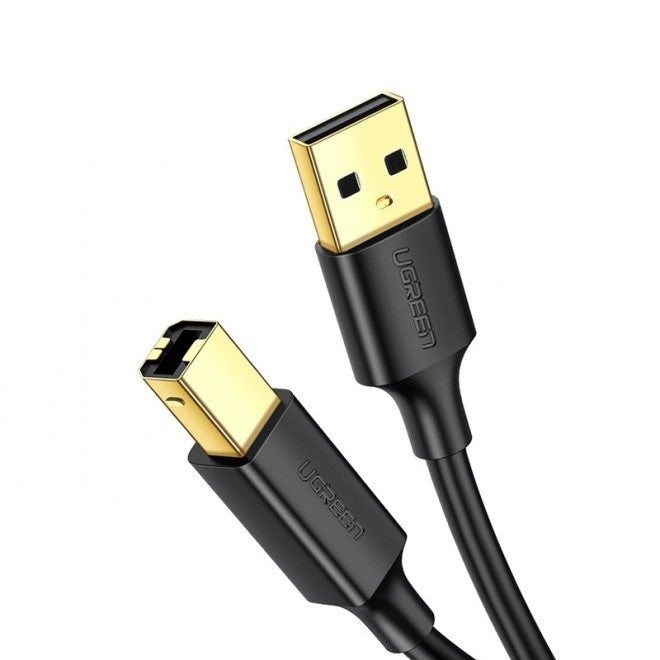 UGREEN USB 2.0 Printer to USB-B Black Gold Plated Cable
