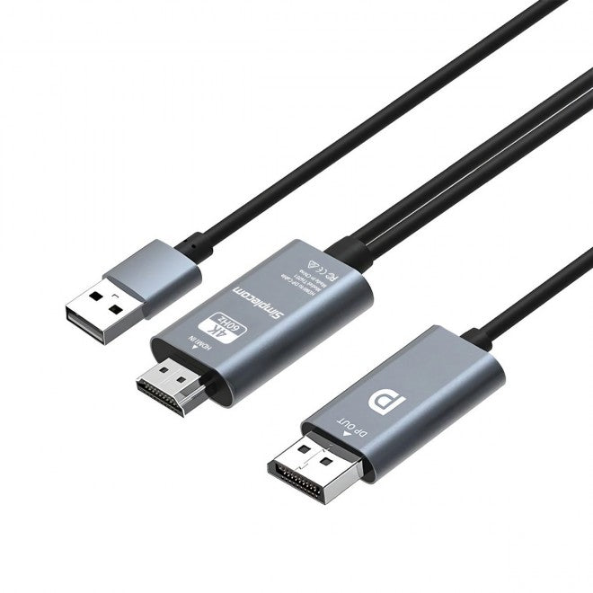 Simplecom HDMI to DisplayPort Active Converter Cable 2m