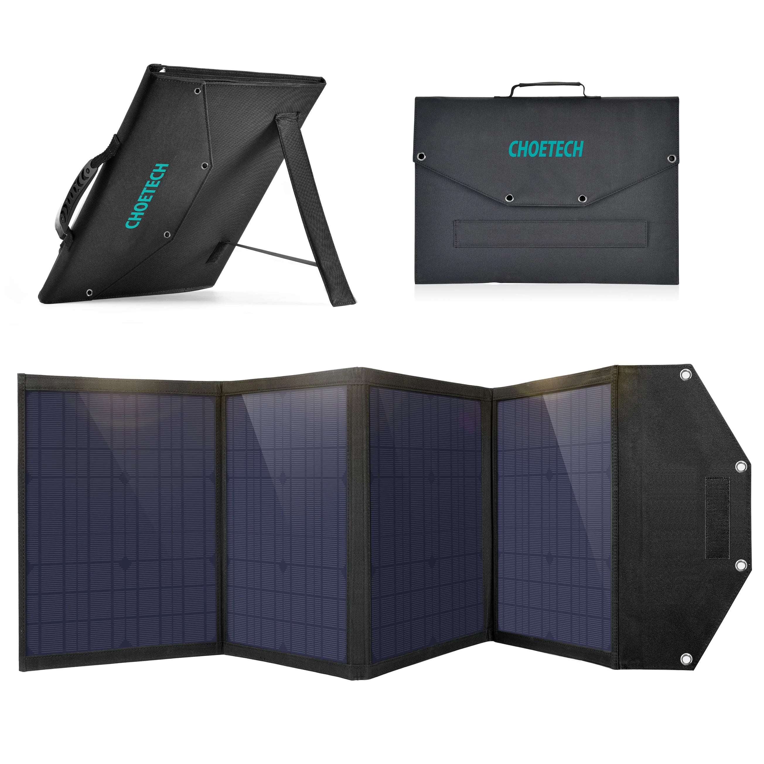 Choetech 100W Solar Panel Charger Portable 4 Output