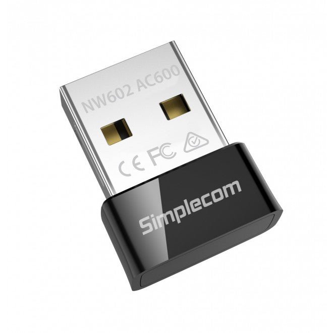 Simplecom AC600 Dual Band Nano USB WiFi Wireless Adapter