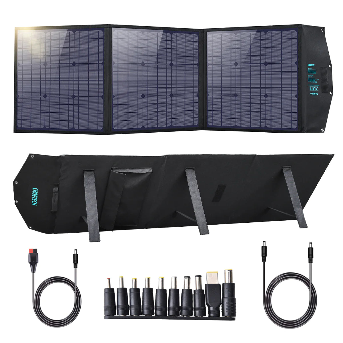 Choetech 120W Solar Panel Charger Portable 4 Output