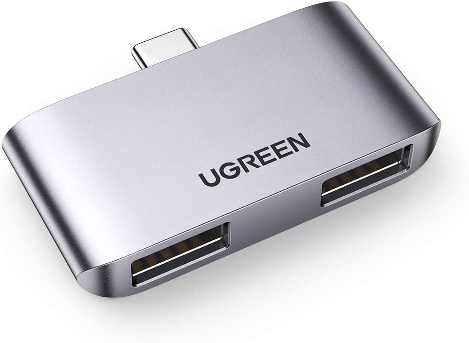 UGREEN USB Type-C to 2x USB 3.0 Mini Slim Compact Hub for Laptop Phone