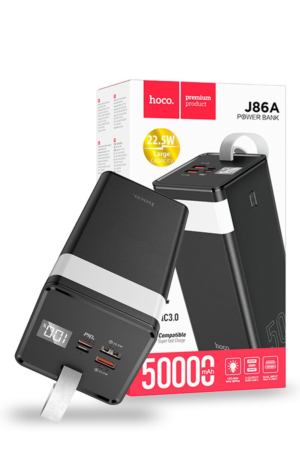 Hoco 22.5W 50000mAh Powermaster Charging Power Bank J86A