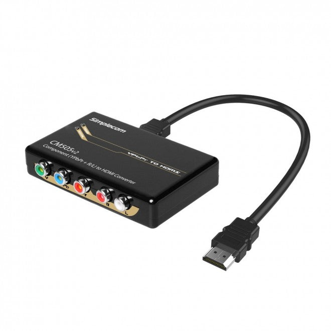 Simplecom Component (YPbPr + Stereo R/L) to HDMI Converter
