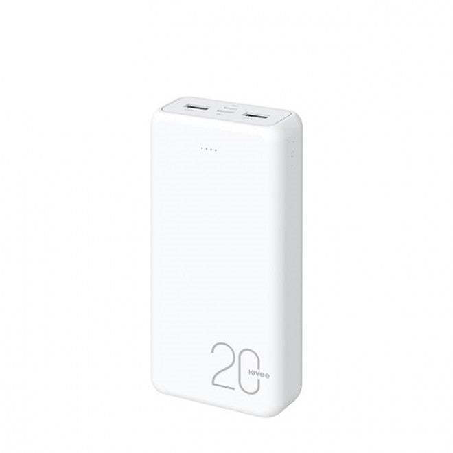 Kivee 20000mAh Fast Charging Power Bank White