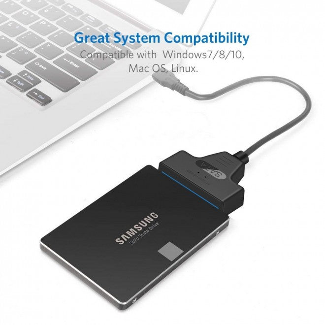 Simplecom USB 3.0 to SATA Adapter Cable for 2.5" SSD/HDD