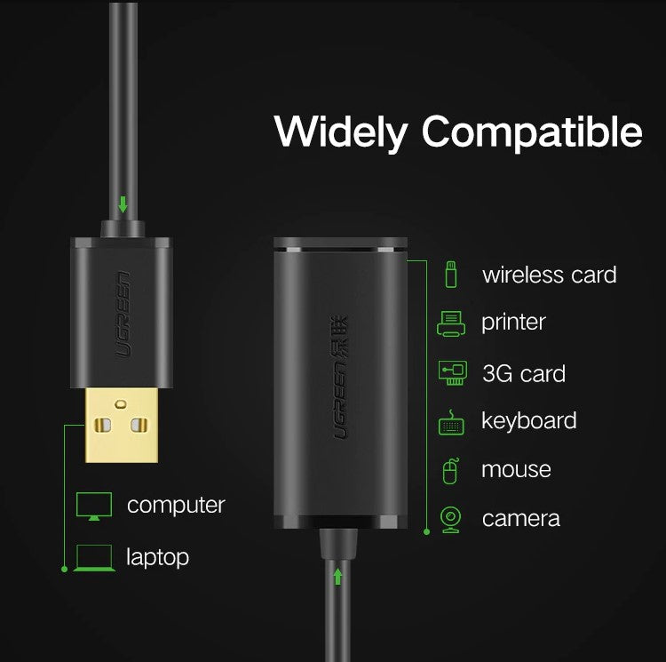 UGREEN USB 2.0 Extension Extender Amplifier Cable