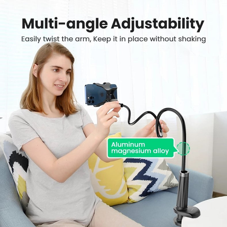 UGREEN Gooseneck Universal Adjustable Phone Holder Cradle Desk Clamp- 90CM