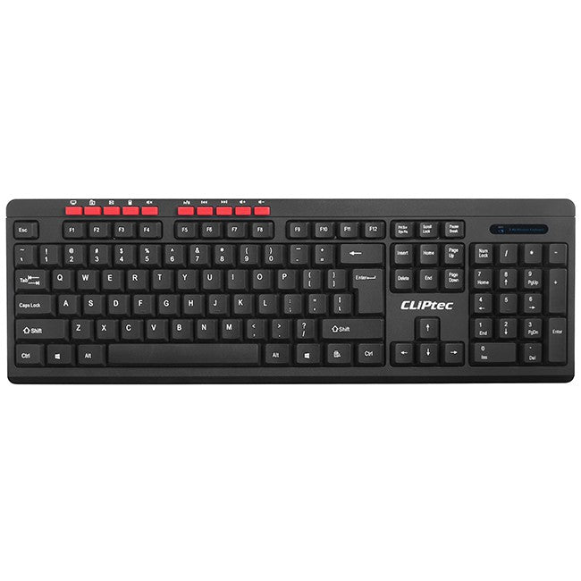 Cliptec Wireless Keyboard Bluetooth Mouse Combo Set 2.4Ghz