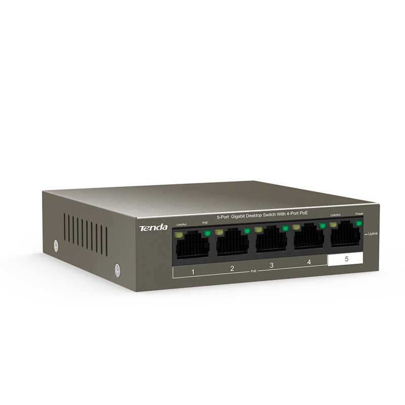 Tenda TEG1105P-4-63W 5 Port Gigabit Switch with 4 Port PoE