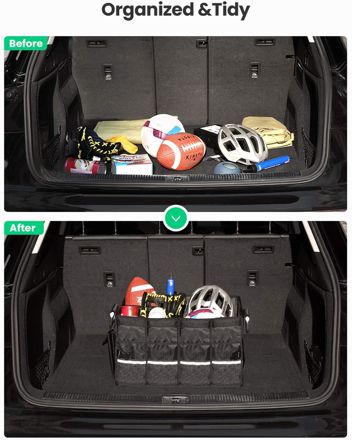 Car Boot Organiser Collapsible Trunk Foldable Storage Tidy Shopping  Organizer
