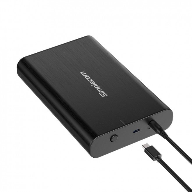 Simplecom 3.5'' SATA to USB-C USB 3.2 Gen1 Hard Drive Enclosure