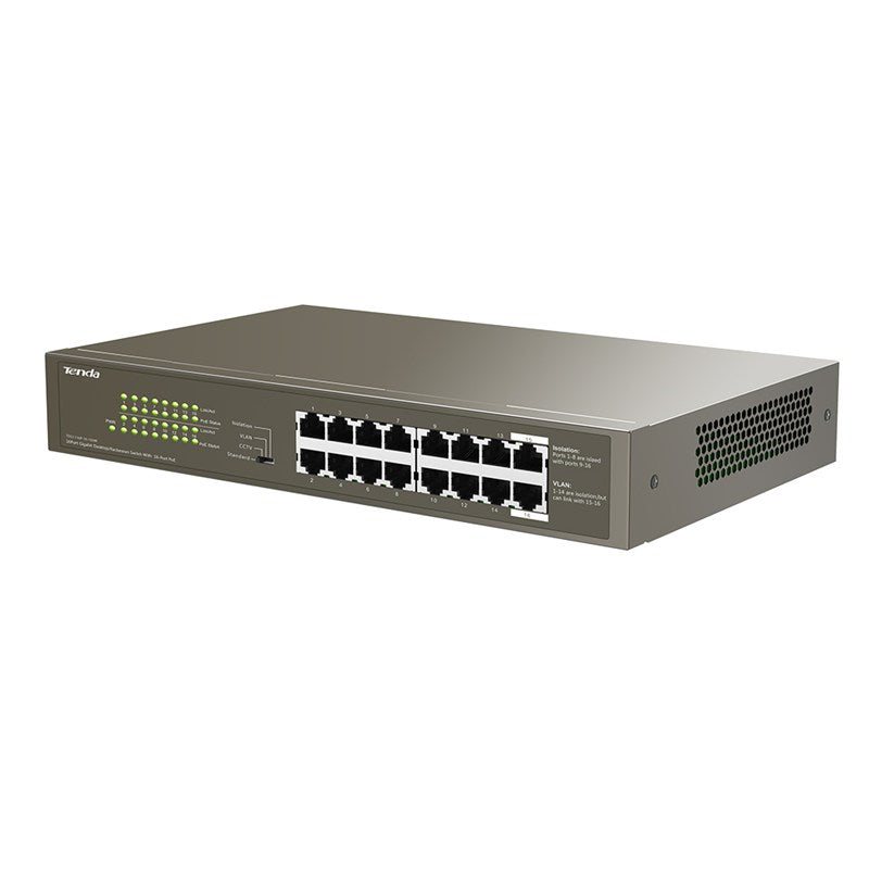 Tenda TEG1116P-16-150W 16 Port PoE Gigabit Switch