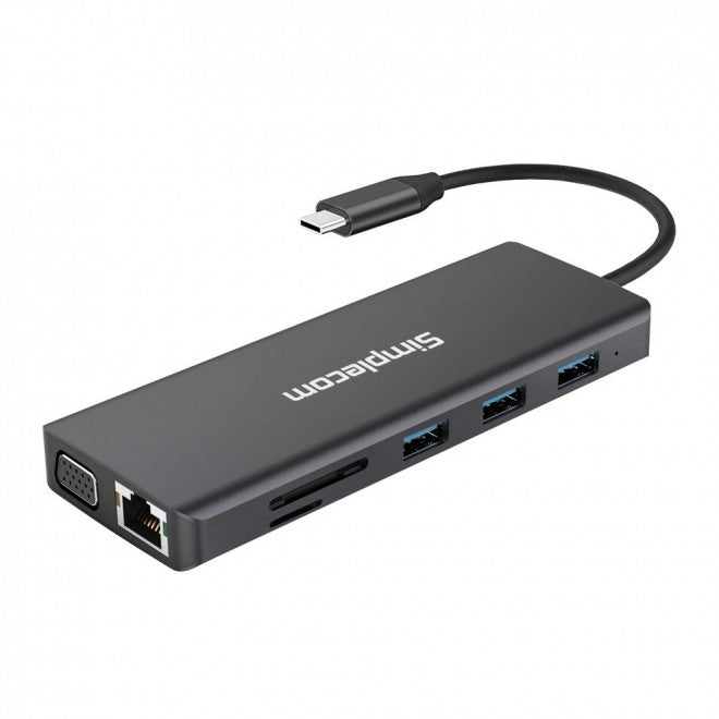 Simplecom 12 in 1 USB-C Multiport Hub Dock HDMI VGA RJ45