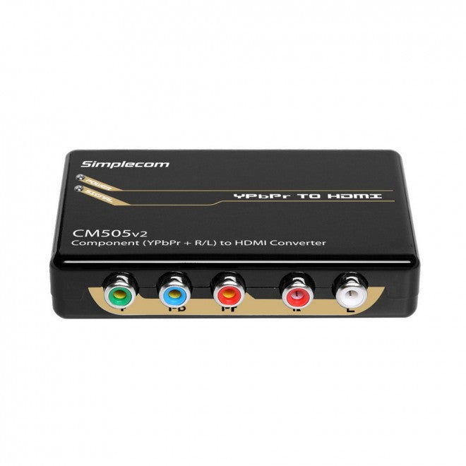 Simplecom Component (YPbPr + Stereo R/L) to HDMI Converter