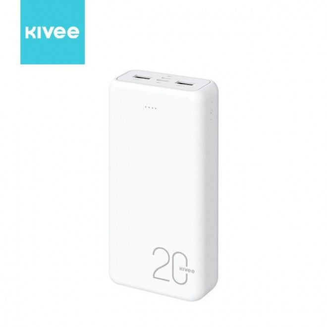 Kivee 20000mAh Fast Charging Power Bank White