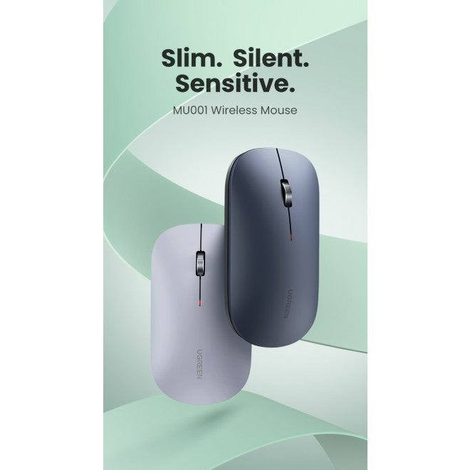 UGREEN Wireless Mouse 2.4G Slim Silent Click Computer Mouse with 4000 DPI