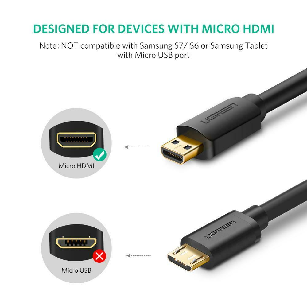 UGREEN 4K Micro HDMI Type-D to HDMI Cable