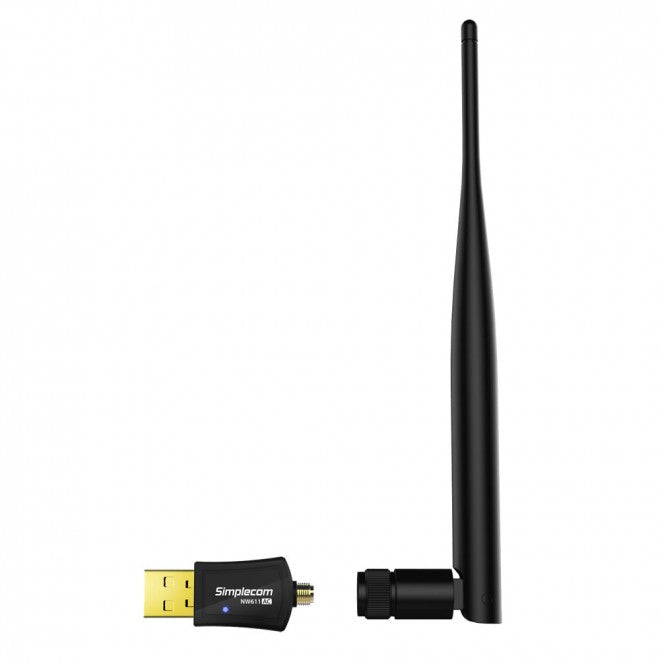 Simplecom AC600 WiFi Dual Band USB Adapter with 5dBi High Gain Antenna