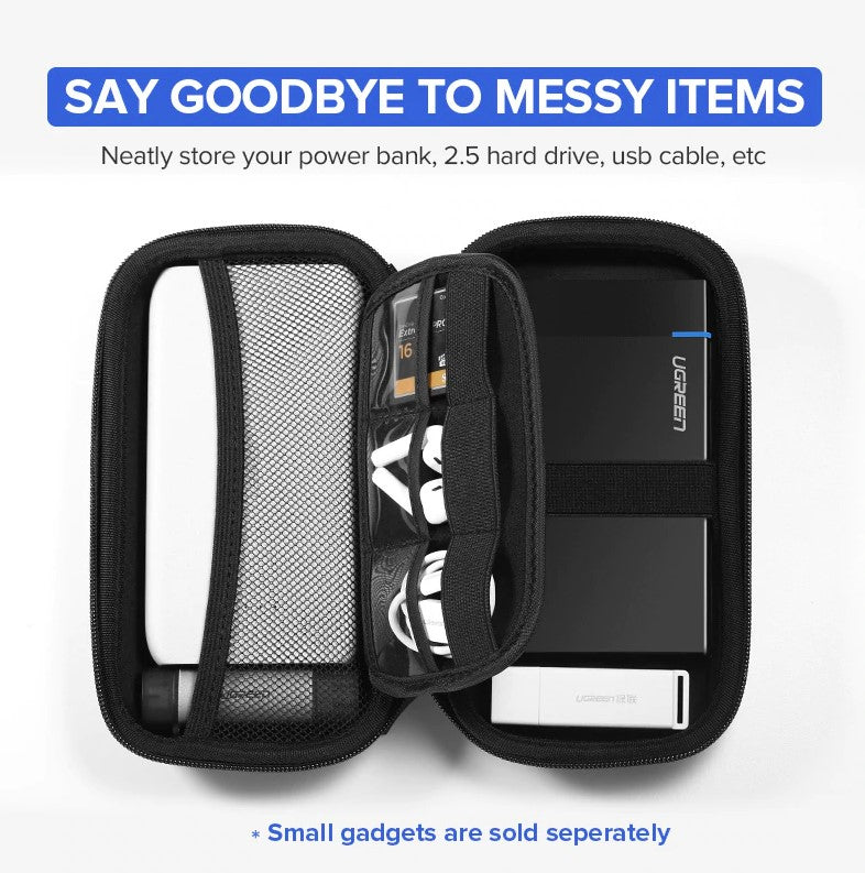 Drive Bag UGREEN External Hard Drive Case Bag Travel Electronic Accessories Orga