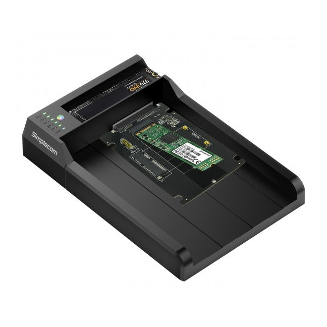 Simplecom 2 in 1 NVMe HDD SSD Dual Bay Docking Station