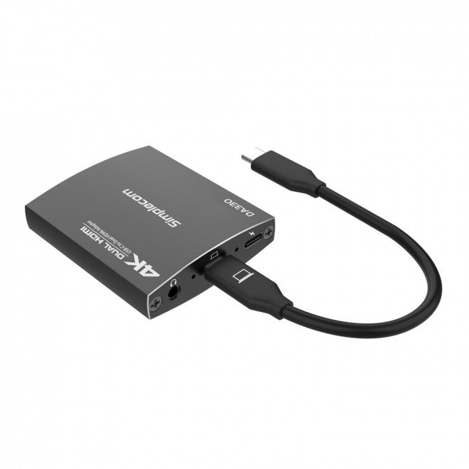 Simplecom USB-C to Dual HDMI MST Adapter 4K/60Hz PD Audio