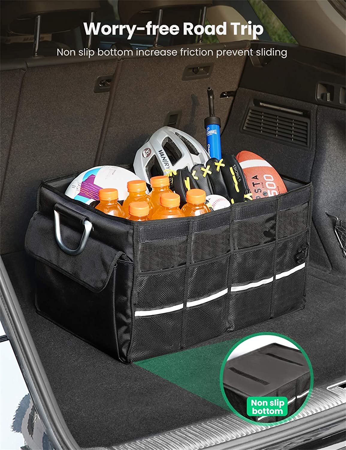 UGREEN 55L Car Boot Organiser Collapsible Trunk Foldable Multifunctional Storage