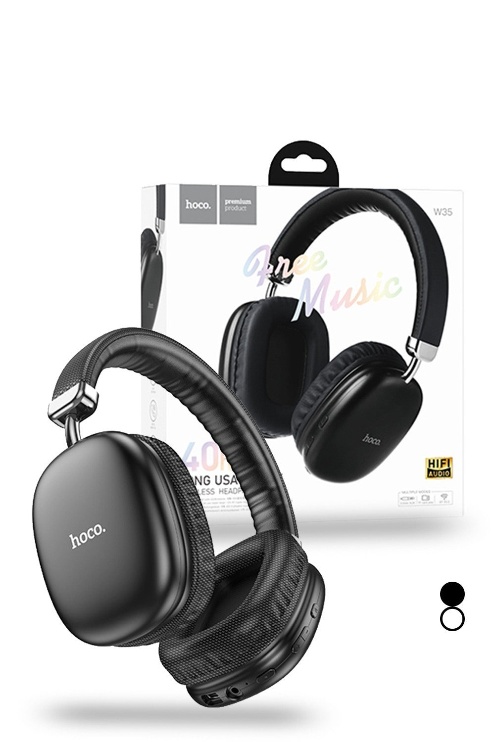 Hoco Bluetooth 5.0 Wireless HiFi Headphones 40 Hours Playtime W35