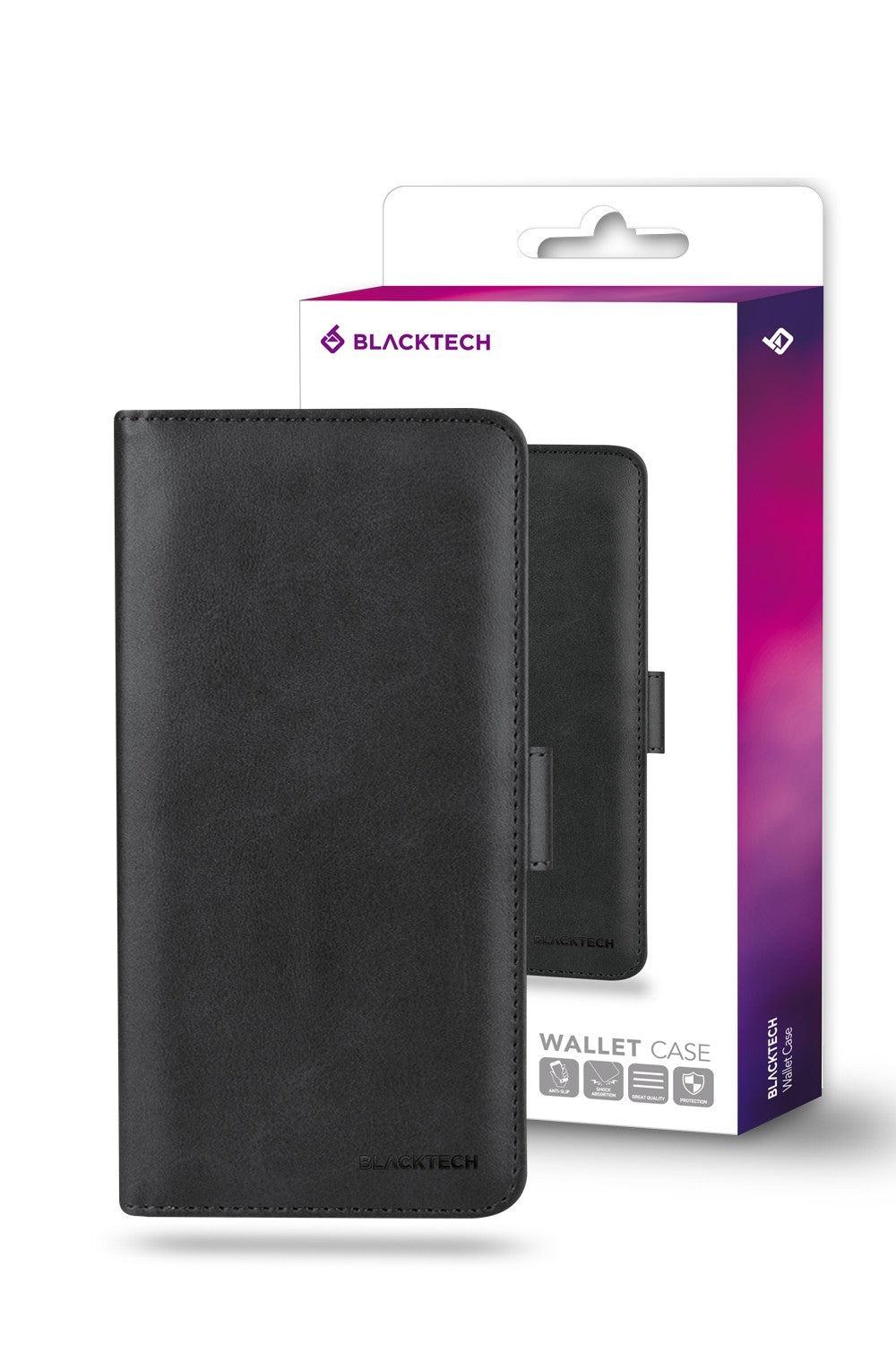 Blacktech iPhone 13 Pro Centurion Wallet Card Leather Case