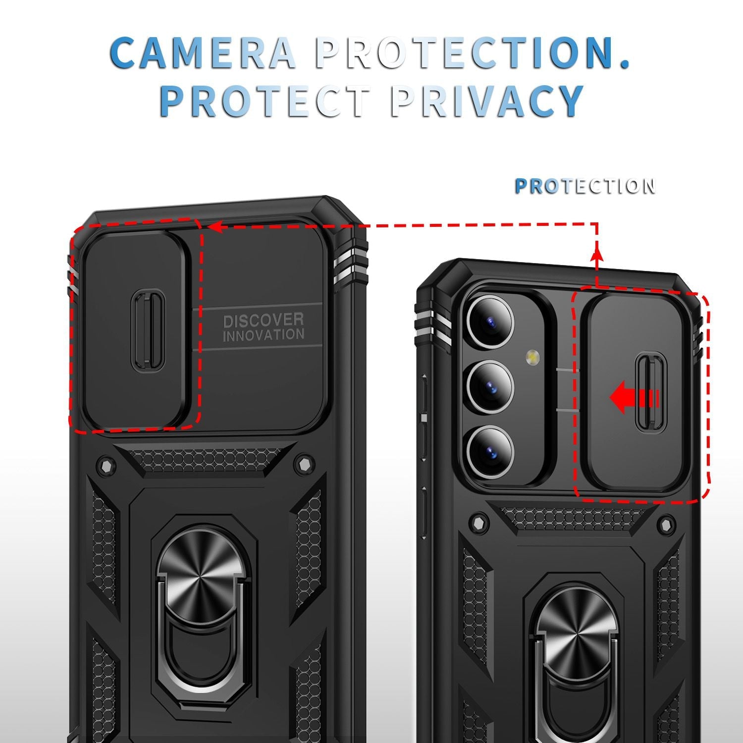 Blacktech Samsung Galaxy S24 Plus Flex Magnetic Magsafe Rugged Case + Camera Slider / Stand