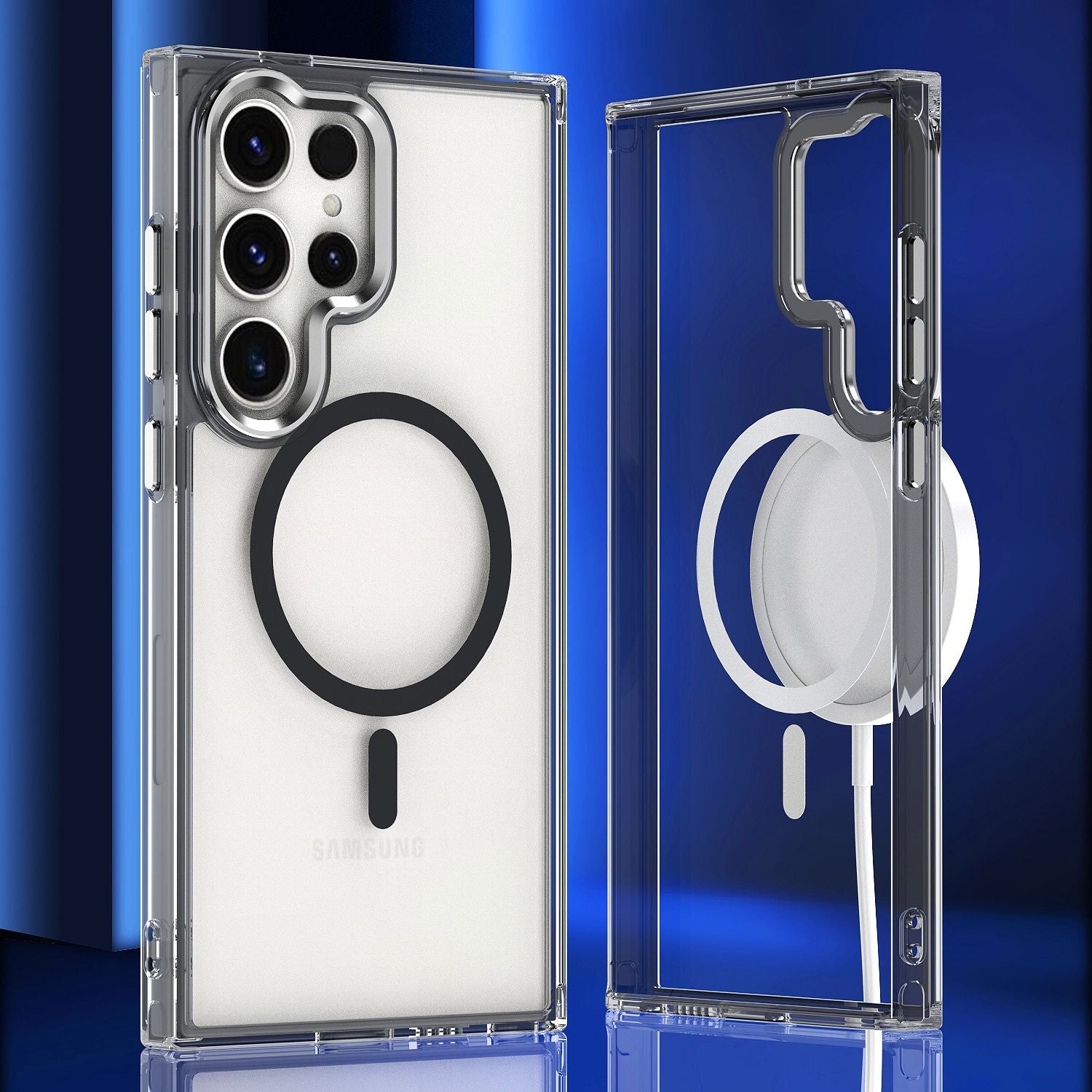 Blacktech Samsung Galaxy S24 Plus Swift Shield Magnetic Magsafe Clear Protective Hard Case