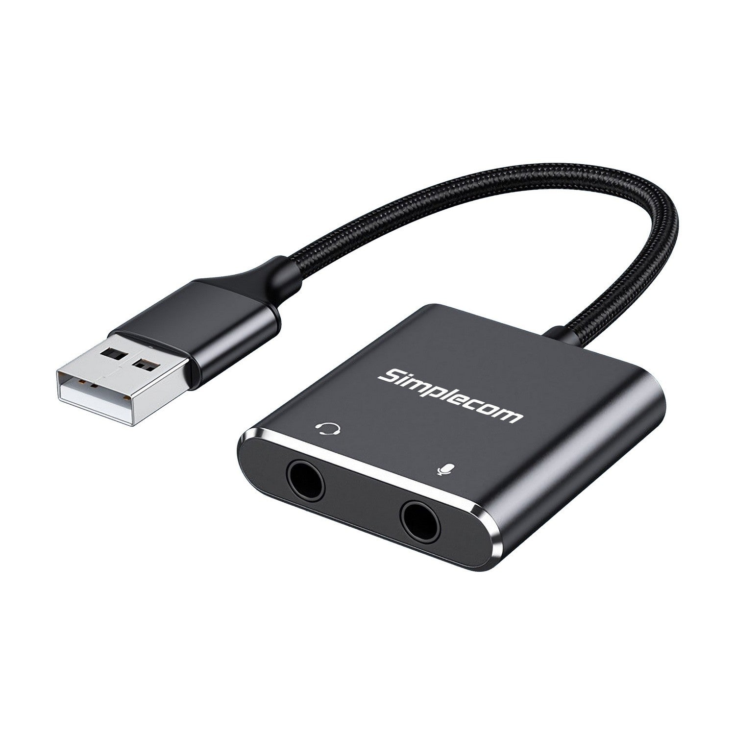 Simplecom USB to 3.5mm AUX Sound Card TRS TRRS