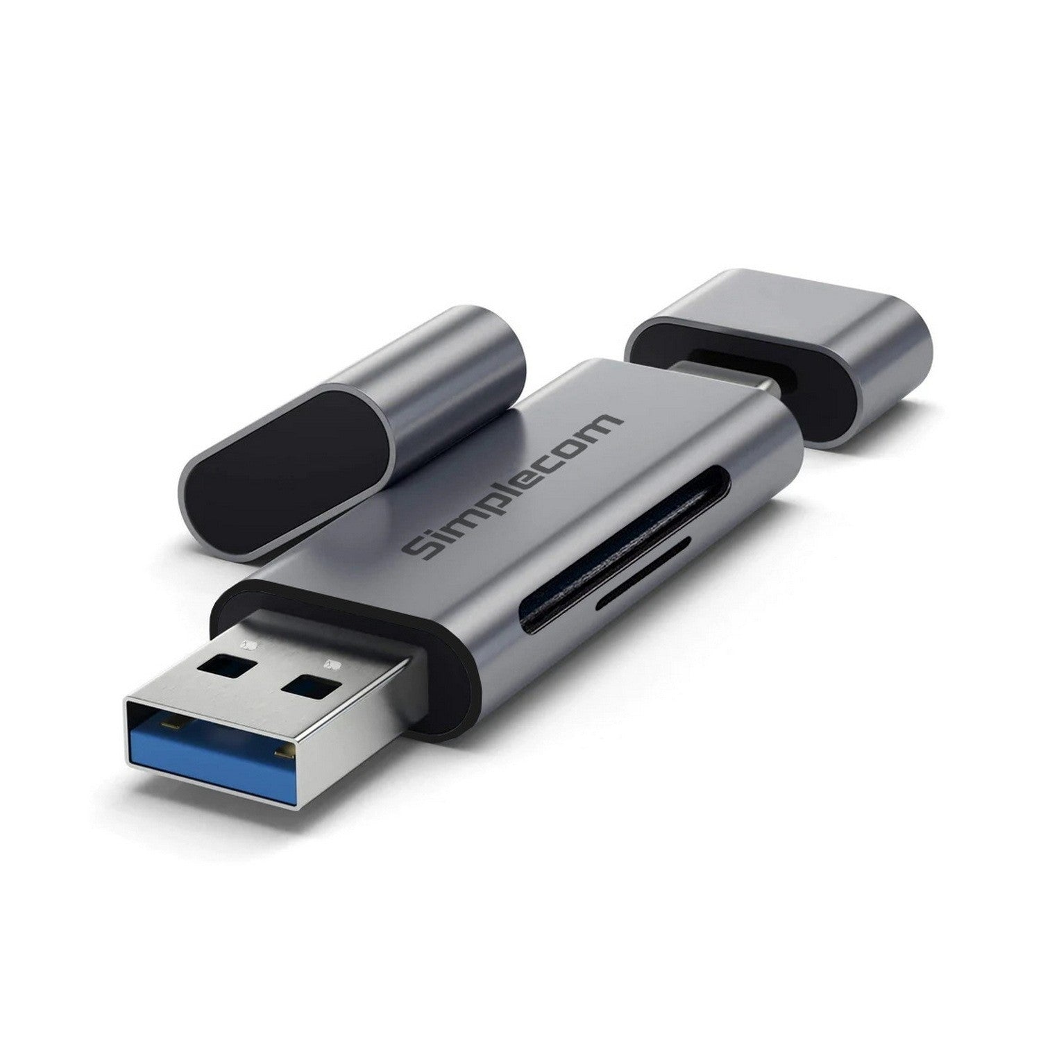 Simplecom 2 in 1 USB-C + USB 3.2 Gen1 Card Reader