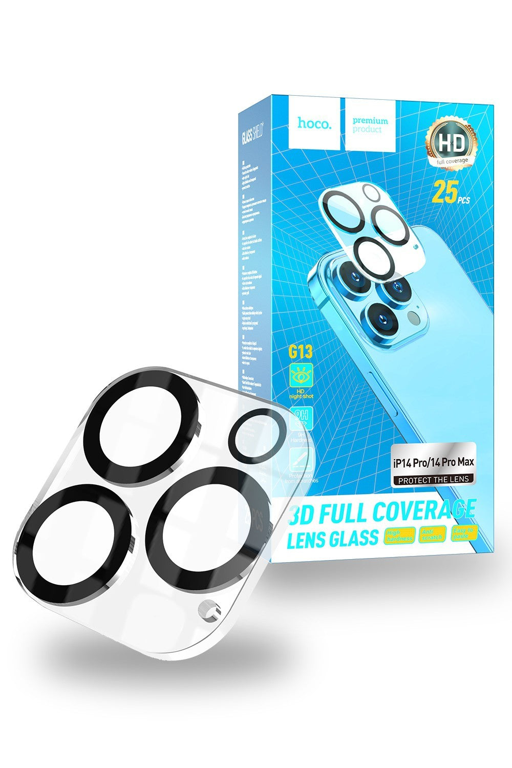 Hoco iPhone 13 Pro Anti-Glare Camera Protector G13