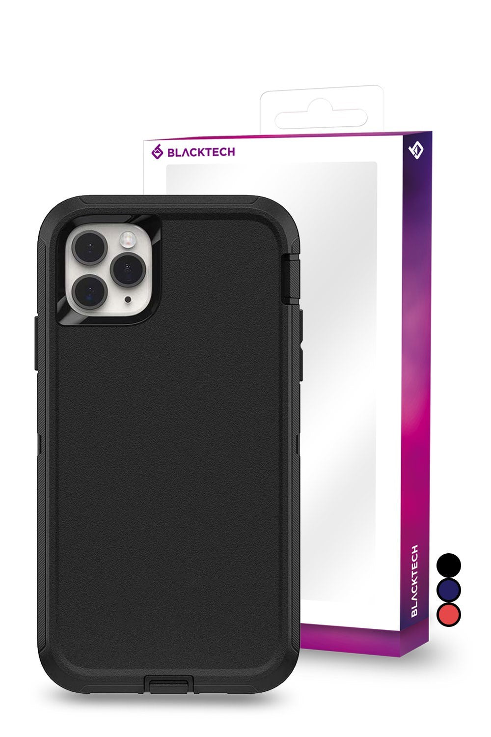 Blacktech iPhone 13 Pro Defender Heavy Duty Shockproof Case