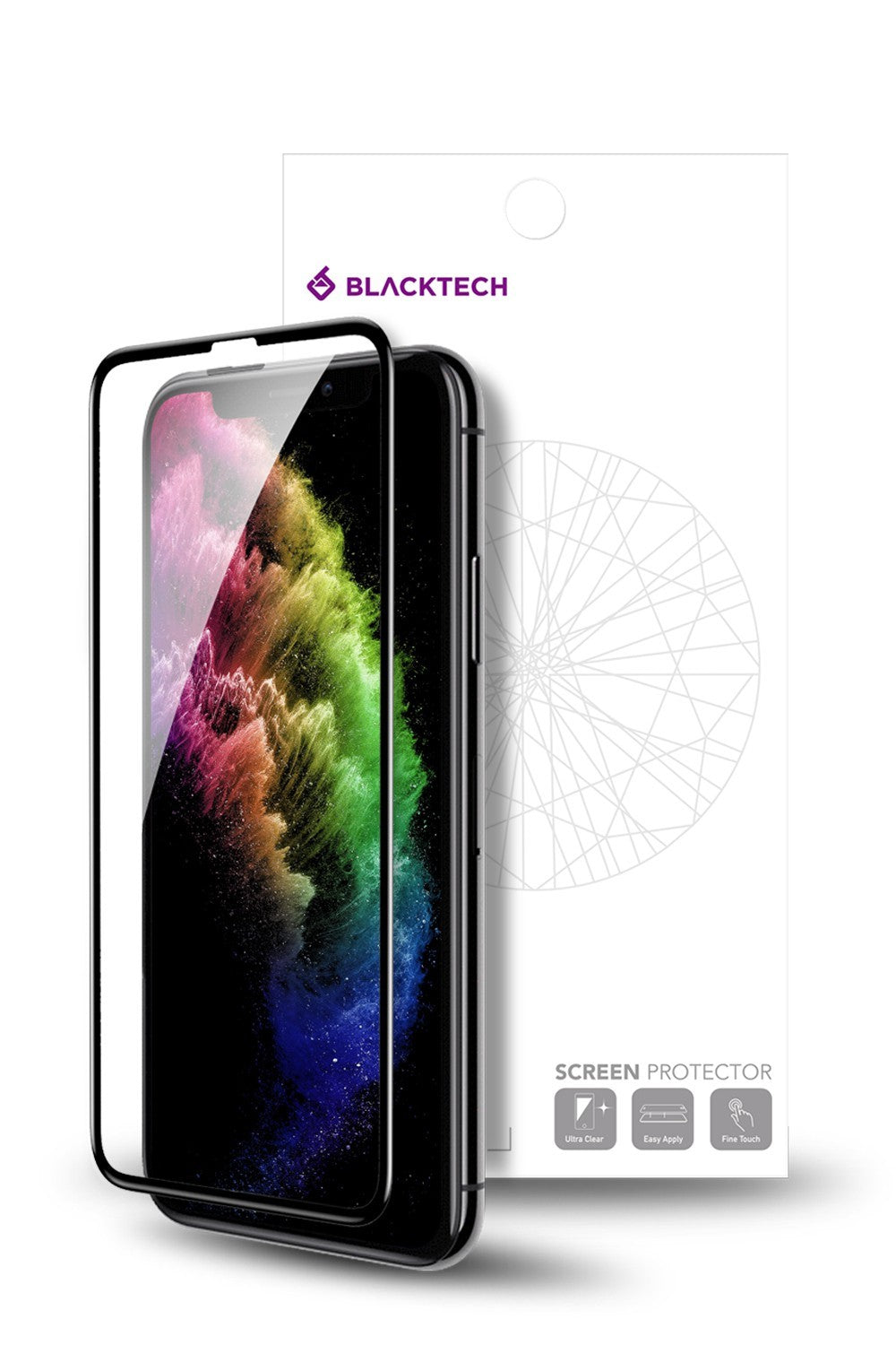 Blacktech iPhone 11 9D Tempered Glass Full Screen Protector