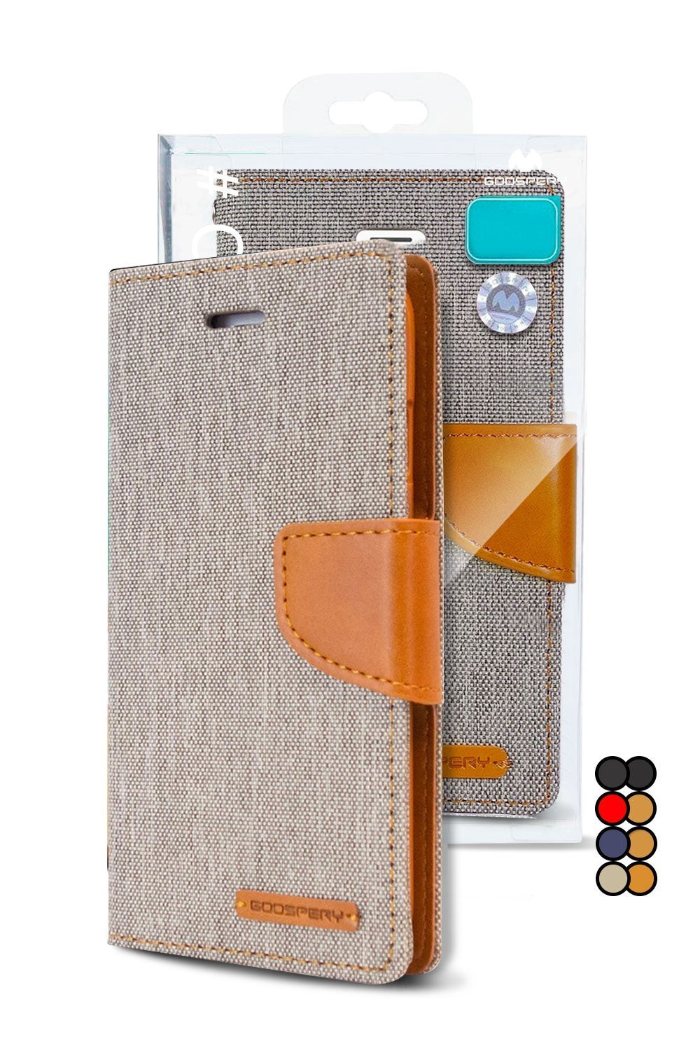 Goospery Mercury Samsung Galaxy S24 Plus Canvas Wallet Flip Case